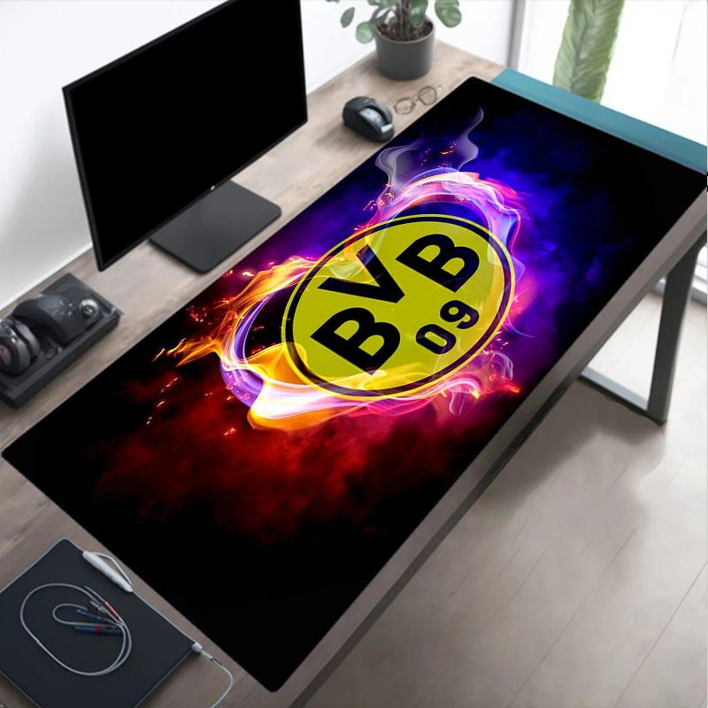 Bvb 09 Fußballverein Mauspads Mauspads, Gaming-Mauspad, Tastaturmatte, Schreibtischdekoration für Computer-Notebook, Fan-Geschenk, Geburtstagsgeschenk 40cmx90cm(15.7x35.4inch)
