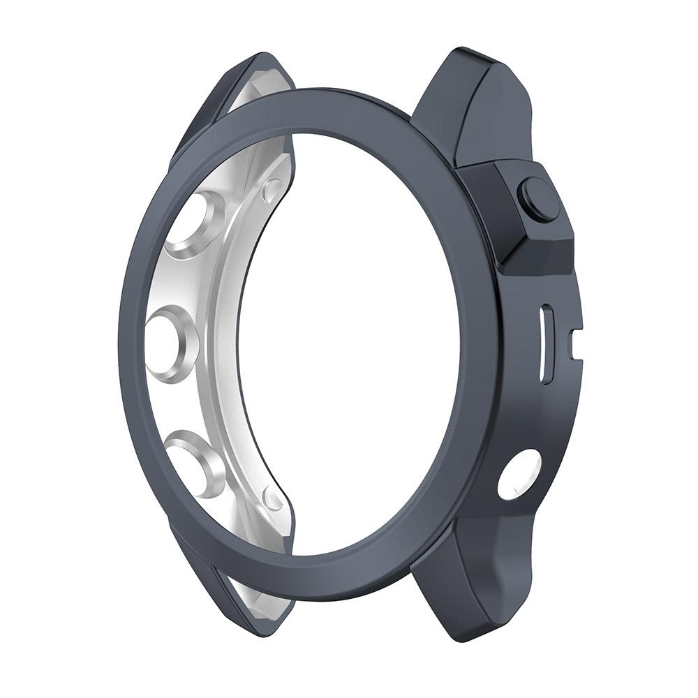 Hohle TPU-Schutzhülle für Garmin Fenix 7 7S 7X Sapphire Solar Protector Bumper Shell Cover For Garmin Fenix 7 schiefer grau