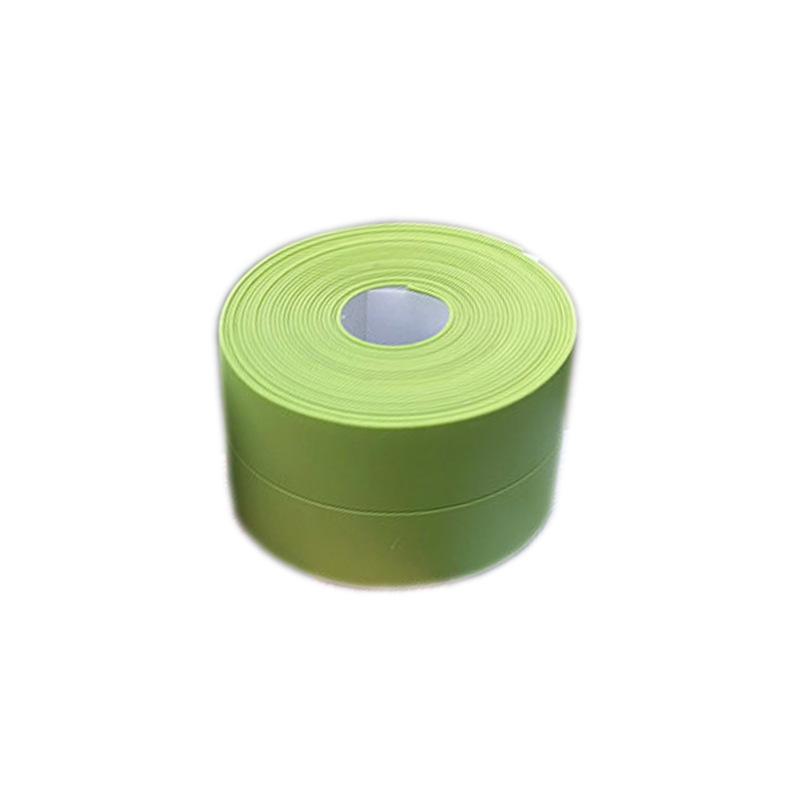 1 stück Badezimmer Dusche Waschbecken Bad Abdichtung Streifen Band PVC Selbst Klebstoff Wasserdichte Wand Aufkleber Für Badezimmer Waschbecken Badewanne Wc 3.2M*2.2cm grün
