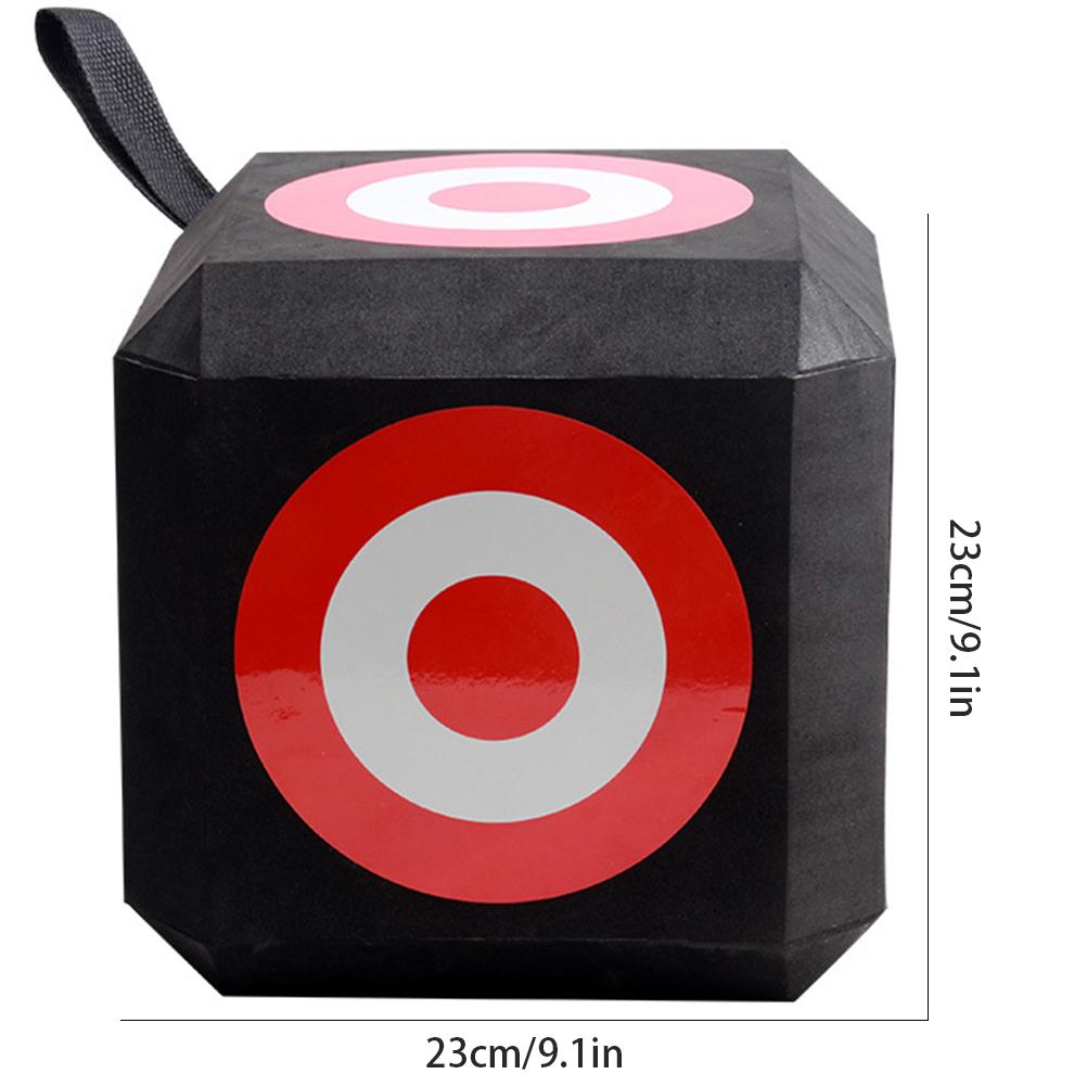 6-seitiger EVA-Bogenschießwürfel zum Zielen im Freien, Recurvebogen und Pfeil, gerader Zugbogen, allgemeine Ausrüstung