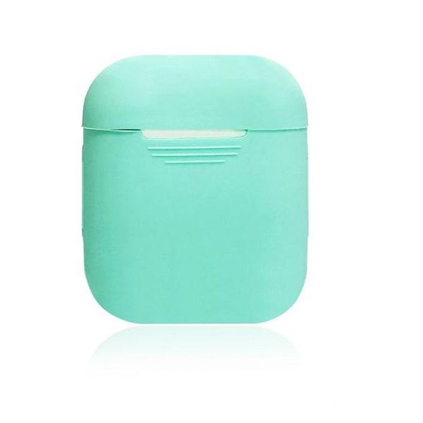 Stoßfeste weiche TPU-Silikon-Schutzhülle für Airpods 1 Headset-Abdeckungsschutz-Zubehör airpods minze, grüne