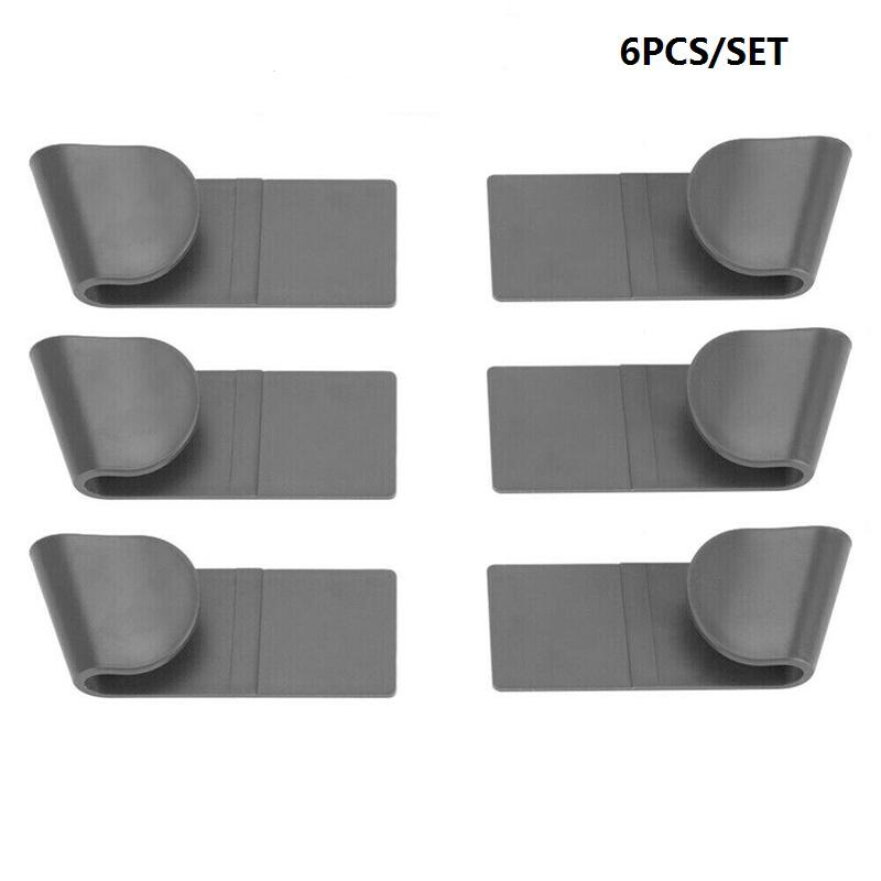 6 teile/satz Wand Hängen Topf Deckel Halter für Pfanne Topf Abdeckung Rack Kunststoff Küche Lagerung Rack Küche Organizer