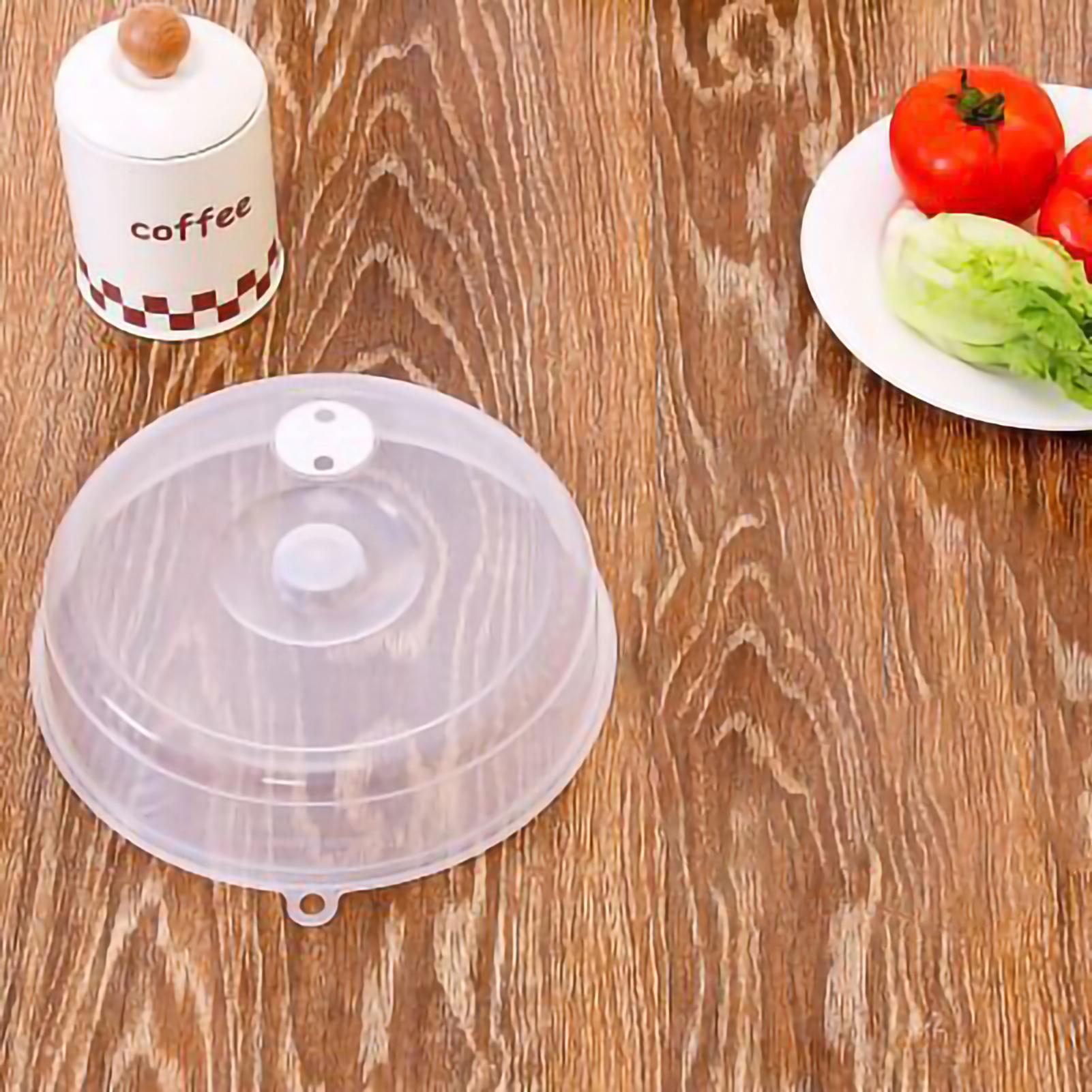 Mikrowelle Platte Abdeckung PP Lebensmittel Grade Reusable Transparent Lebensmittel Schutz Deckel mit Grip Griff für Small