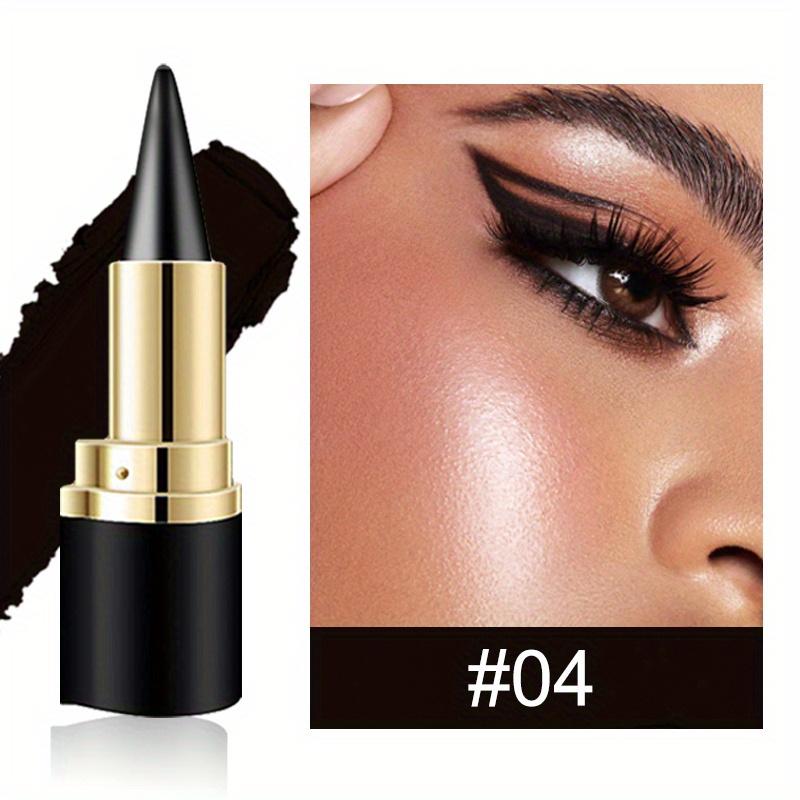 Schwarzer, silbergrauer, brauner Gel-Eyeliner-Bleistift für schwarze Gesichtsschminke, wasserfester Eyeliner-Bleistift zum Umranden der Augen 04