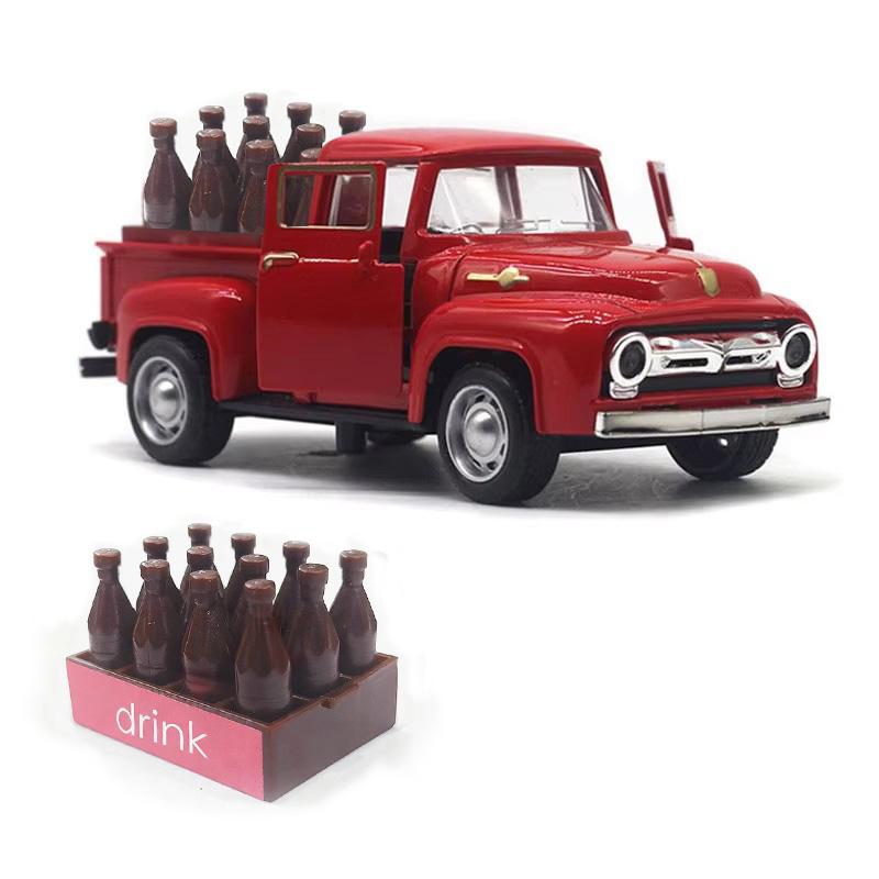 Druckguss Spielzeug Retro Pickup Legierung Vintage Auto Modell Pickup Serie Jungen Spielzeug Sammlung Spielzeug