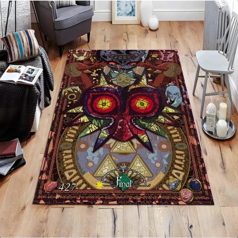 The Legend of Zelda Majora's Mask Teppich Gaming-Teppich Videospiel-Teppich Teppiche für Wohnzimmer Heimdekoration Teppich Rutschfeste Fußmatte 40x120cm brown