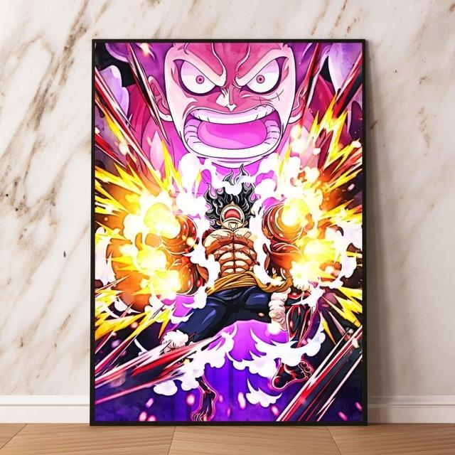 Leinwand-Kunst-Wandgemälde, One Piece Kaido Newgate, Freund, Geschenk, Zeichentrickfigur, Bild, Poster, Home-Comic-Bild 50cm×80cm NoFrame