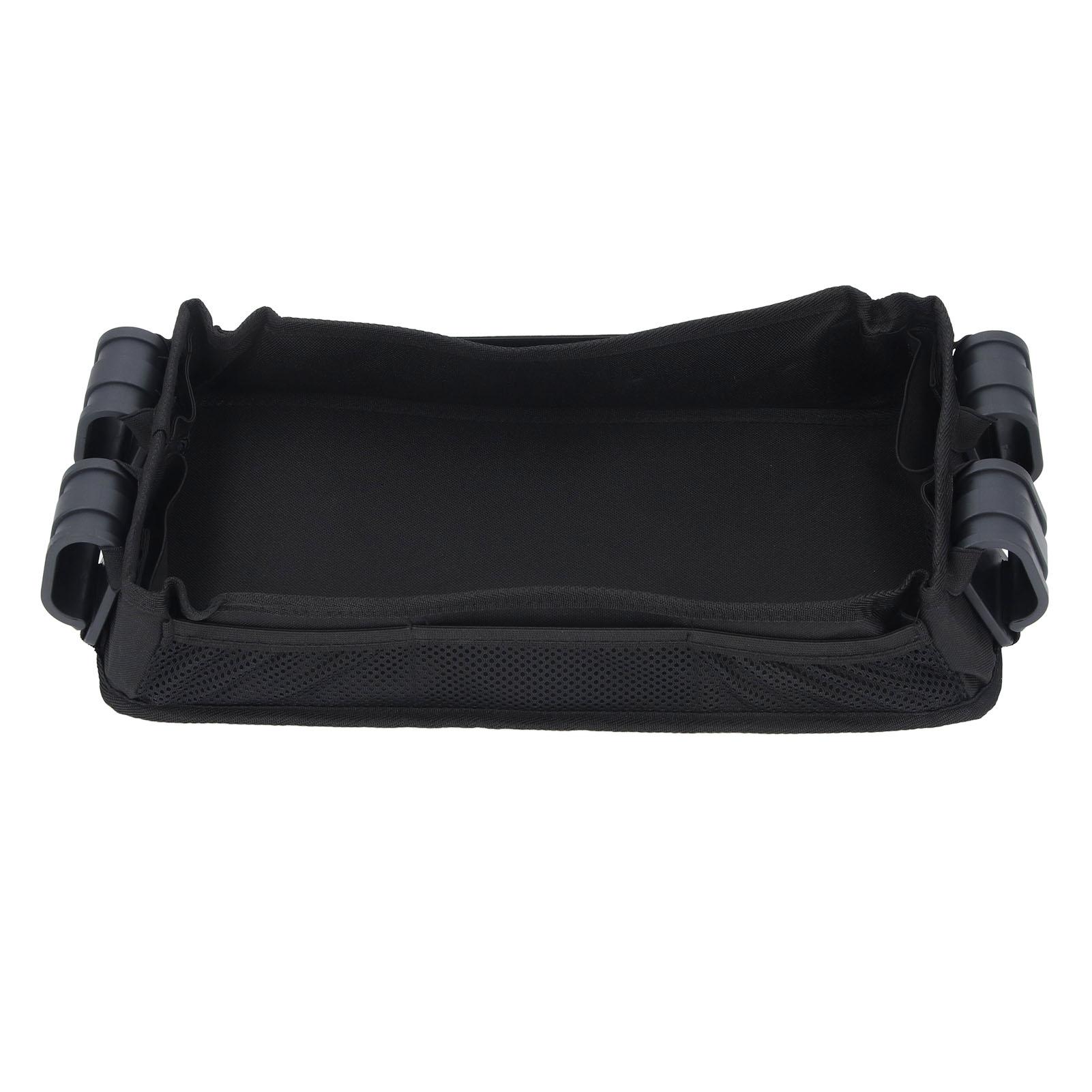 Bollerwagen Snackablage Getränkehalter Tragbar Oxford-Gewebe Rutschfest Bollerwagen Snackplatte zum Essen L(for 6.5-9kg)