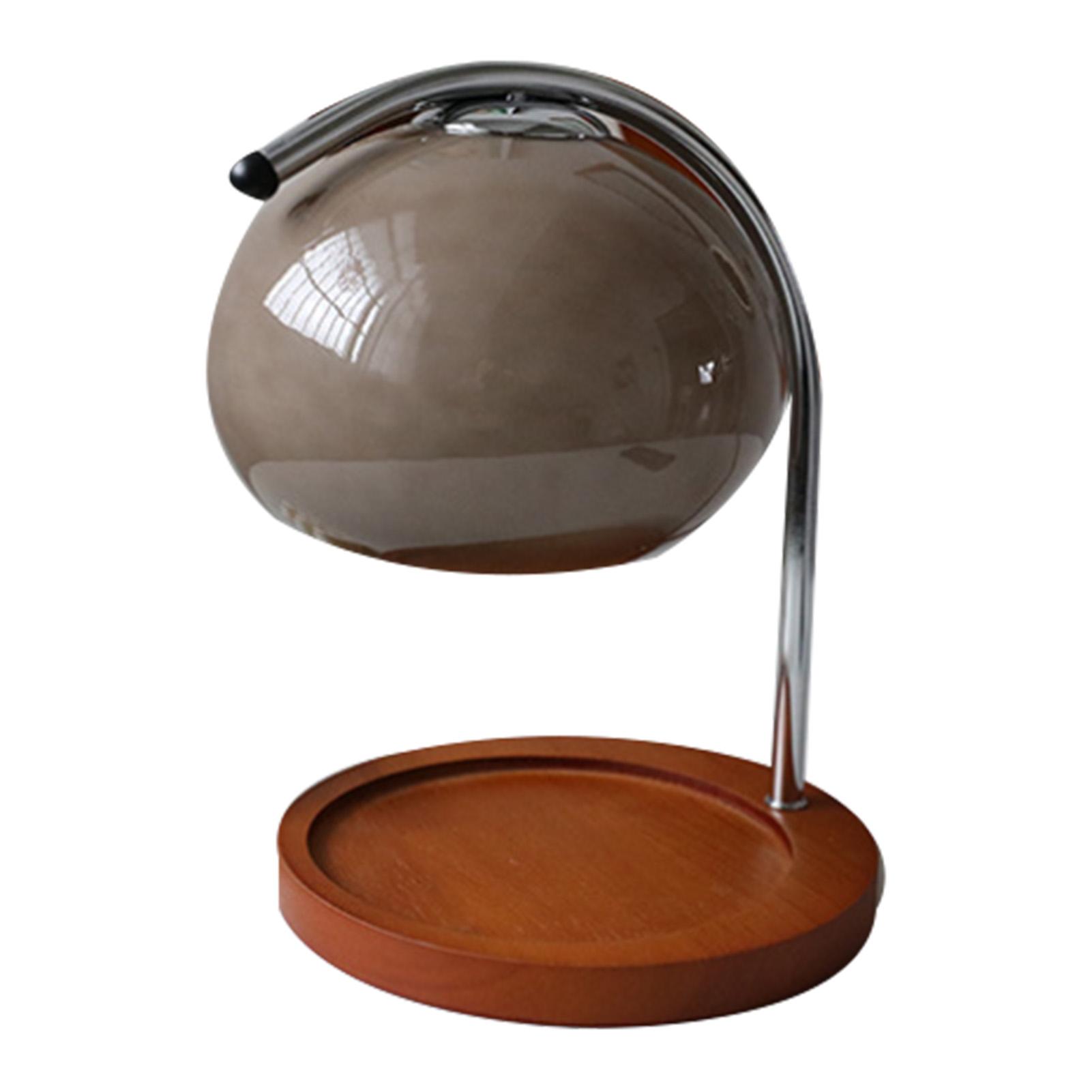 Aroma Wachs Schmelzen Lampe Retro Holz Lagerung Tablett Glas Kerze Wärmer Lampe Schlafzimmer Nacht Ambient grau