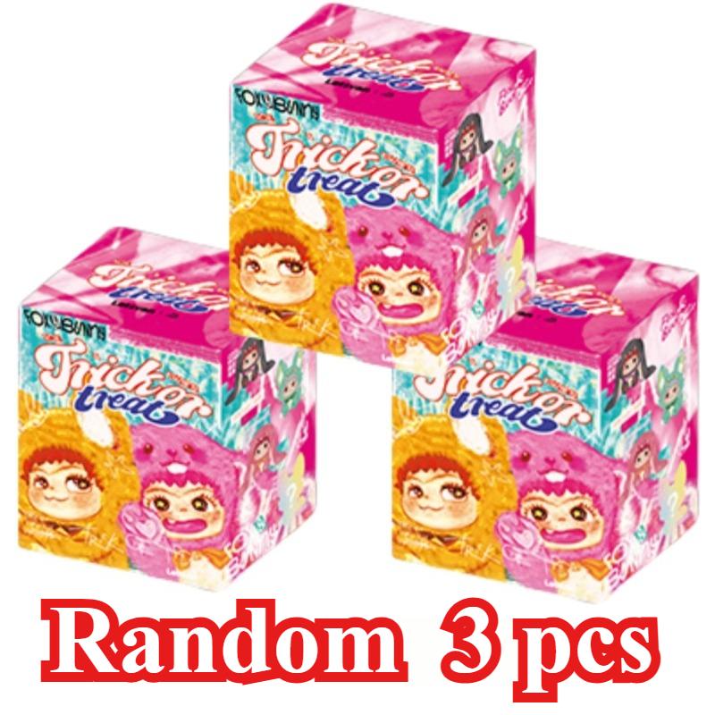 Wakuku FuchsundHase SüßesoderSaures Blind Box Linda Action Figur Wakuku Mystery Box Fuchs Hase Anime Schlüsselanhänger Puppe Tasche Überraschung Zu pink