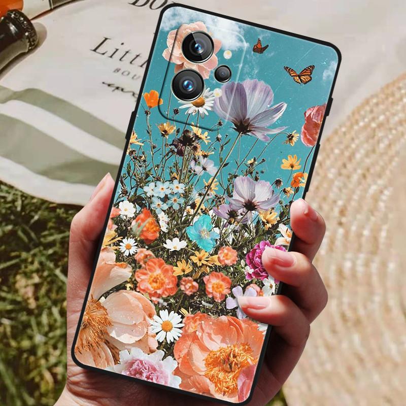 Hülle für Realme GT2 Pro 5G TPU Schwarzer Bumper Silikon Schutzhülle für Realme GT 2 Pro Handyhülle GT2 Pro 2PRO 2022 Capas Realme GT2 Pro