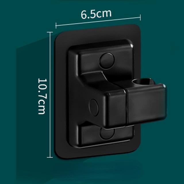 1pc Dusche Kopf Halter Einstellbare Wand Dusche Halter Selbst-Kleber Duschkopf Handheld Halterung Bad Zubehör schwarz