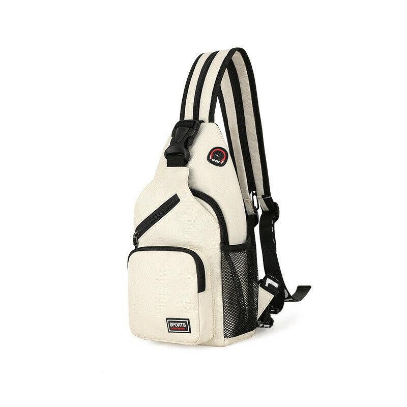 Frauen Brust Tasche Schulter Tasche Crossbag Rucksack Reise Sport Tasche Outdoor None weiß