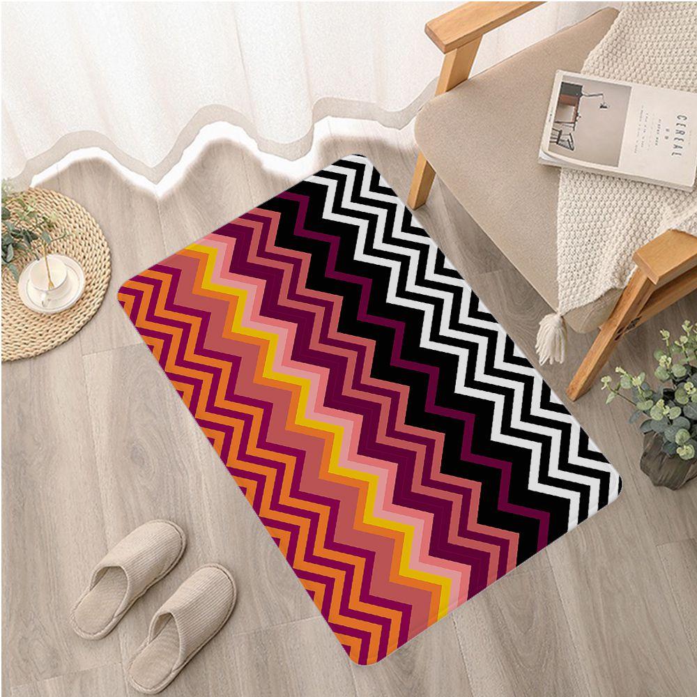 Missoni-Stil Fußmatte für den Eingangsbereich, nordischer Stil, Heim-Fußmatte, gestreifte Wellen, bedruckte Teppiche für Schlafzimmer, Wohnzimmer, Flur, Haushaltsdekoration, Teppiche 150x220cm