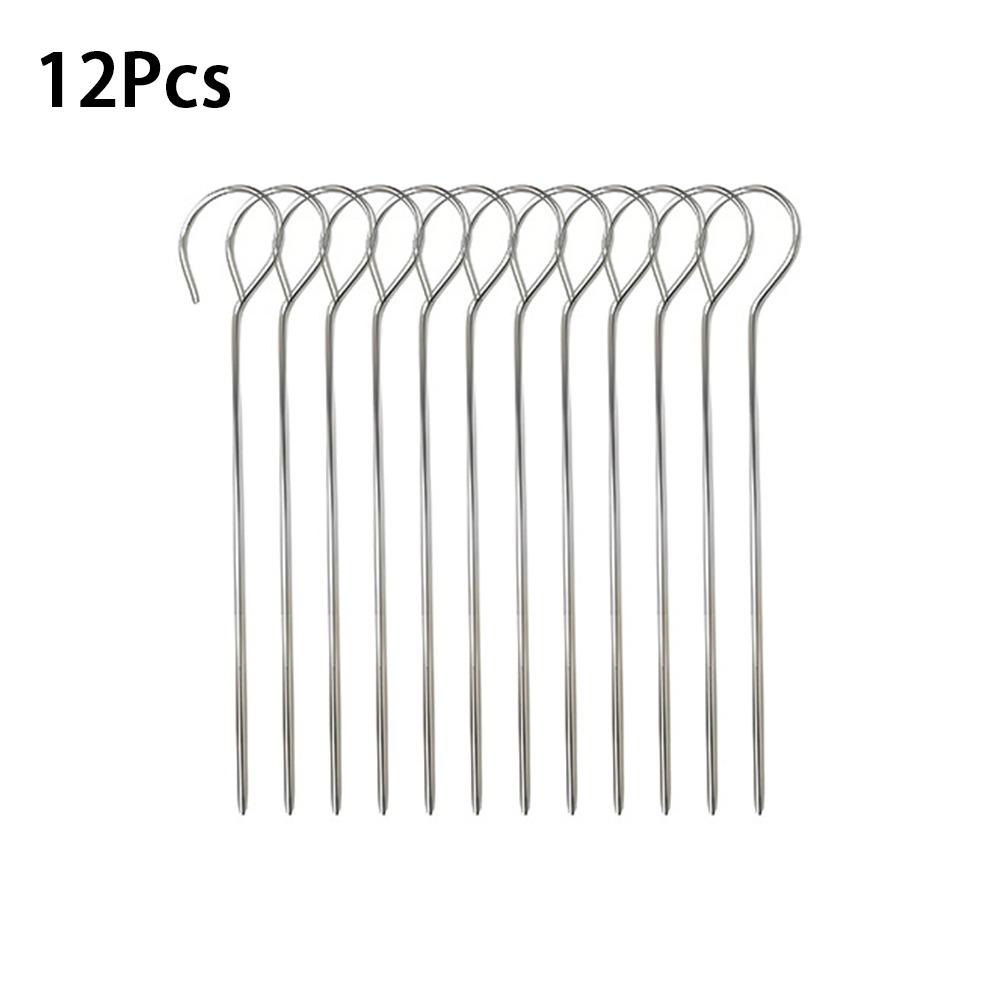 mit gegrillten Spießen, Air Fryer Grill, runder Hängespießständer für die Küche zu Hause im Freien 12 sticks