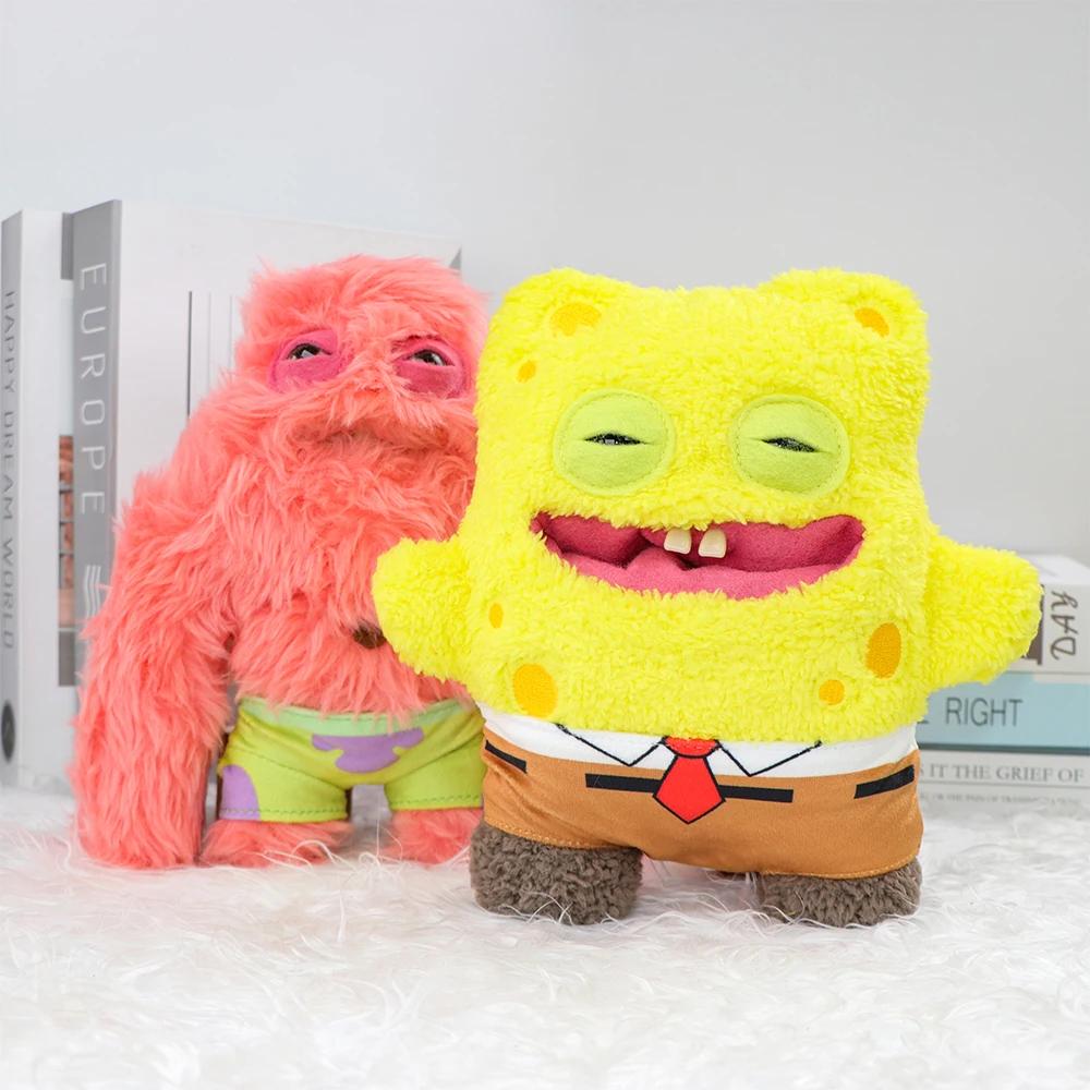 Fuggler Original Hässliches Monster Zahn Spongebob Schwammkopf Plüschtier 22cm Kuscheltier Anime Geschenk Hässliche Monster Plüschtiere 22cm Geschenk