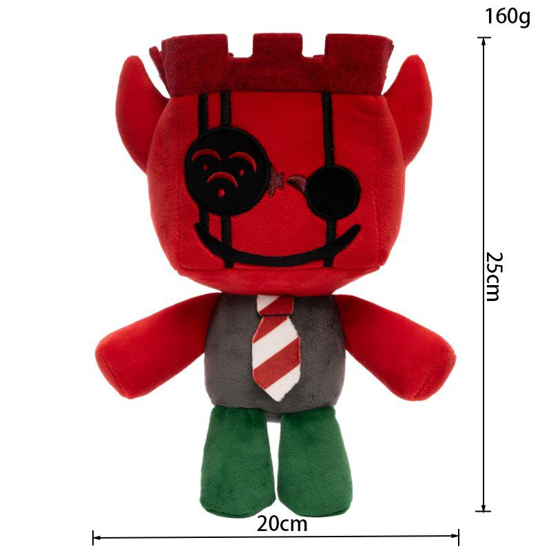25cm Roblox Forsaken-JX1DX1 Plüsch Roter Teufel Stofftier Spiel Zubehör Weiche Plüschpuppe Geburtstagsgeschenk Für Spielefans Heimdekoration 25cm black