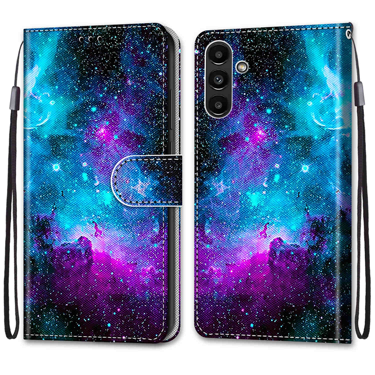 Luxuriöse, bemalte Ledertasche im Brieftaschen-Stil, Schutzhülle für Samsung Galaxy A26 A36 A16 A55 A56 A35 A24 A25 A15 A05 A05s/Samsung A15 A14 A04S Samsung Galaxy A50