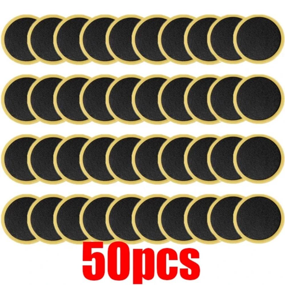 100 Stück Fahrrad-Reifenflicken ohne Kleber, Fahrrad-Reifenflicken-Werkzeug ohne Kleber, schnelltrocknend, Fahrradzubehör 50PCS