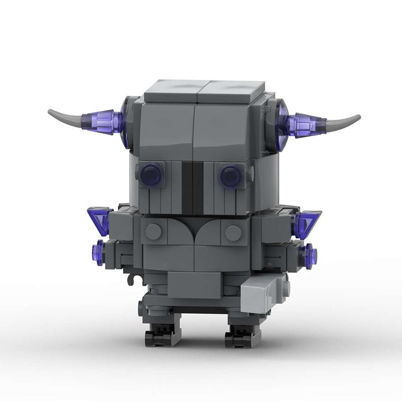 Heiße Spiel Actionfiguren Royale Clash Bausteine MOC Stammeskonflikt Barbaren Schweinereiter Modell Kinderspielzeug Geschenk PDF manual gray