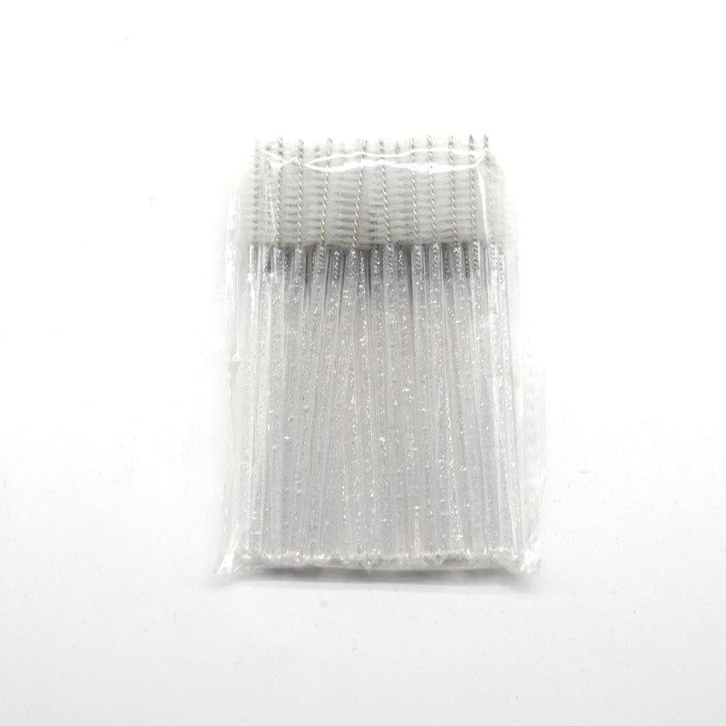 50 PCS Einweg Kristall Wimpern Pinsel Mascara Wands Applikator Diamant Wimpern Pinsel Falsche Wimpern Verlängerung Make-Up-Tools 50 PCS weiß