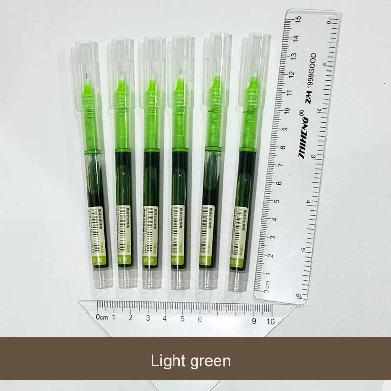 0,5 mm Schnelltrocknend Große Kapazität Glatte Rollerballstifte Gelstift Nadelspitze Feine Linie Schreiben Schul- & Bürobedarf 5pcs hellgrüne