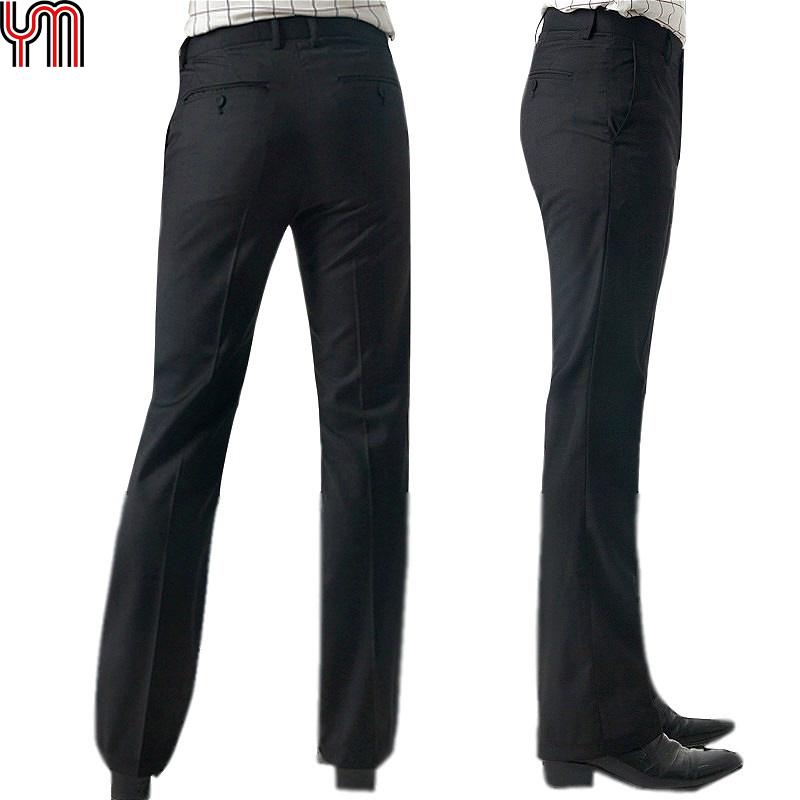 Herren Bell-Bottom-Hose im 60er- und 70er-Jahre-Stil, Vintage-Stil, Schlaghose, ausgestelltes formelles Kleid, weites Bein, schlanke Hose 29 schwarz