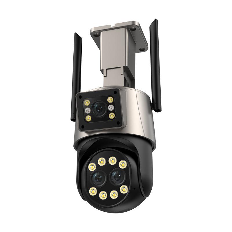 8MP 4K IP Kamera Wifi Outdoor Kamera Drei Objektiv 8X Zoom Ai Menschliche Erkennung Auto Tracking Wifi Survalance Kamera onvif Unterstützung iCSee 4MP AU Plug