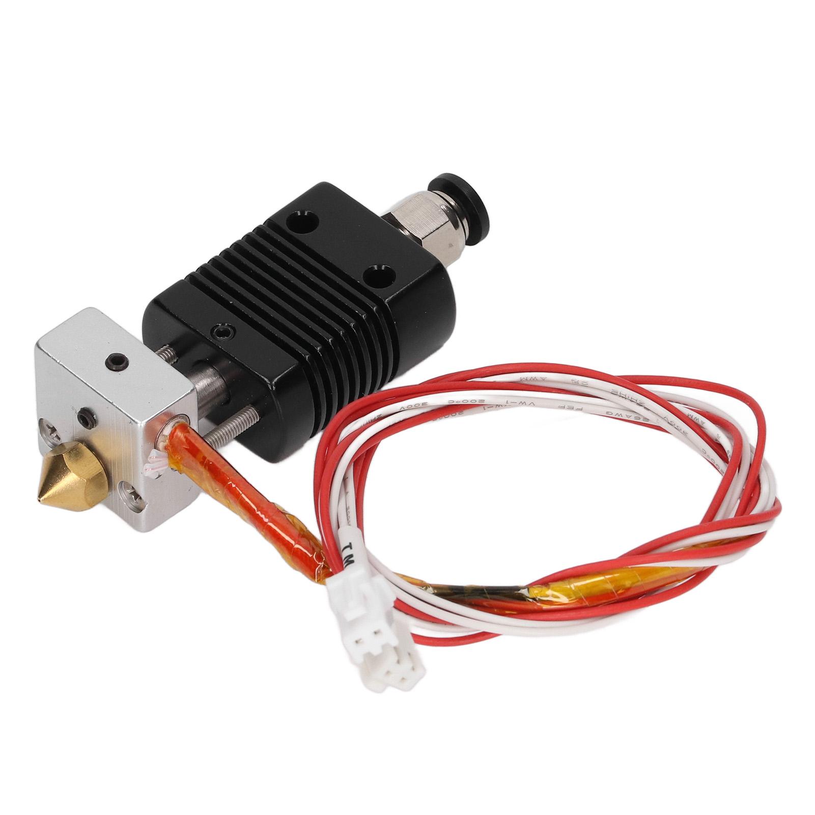 3D-Drucker Extruder Hotend DC24V 40W Heizrohr 0,4 mm Messingdüse Heizung Aluminiumblock Drucker