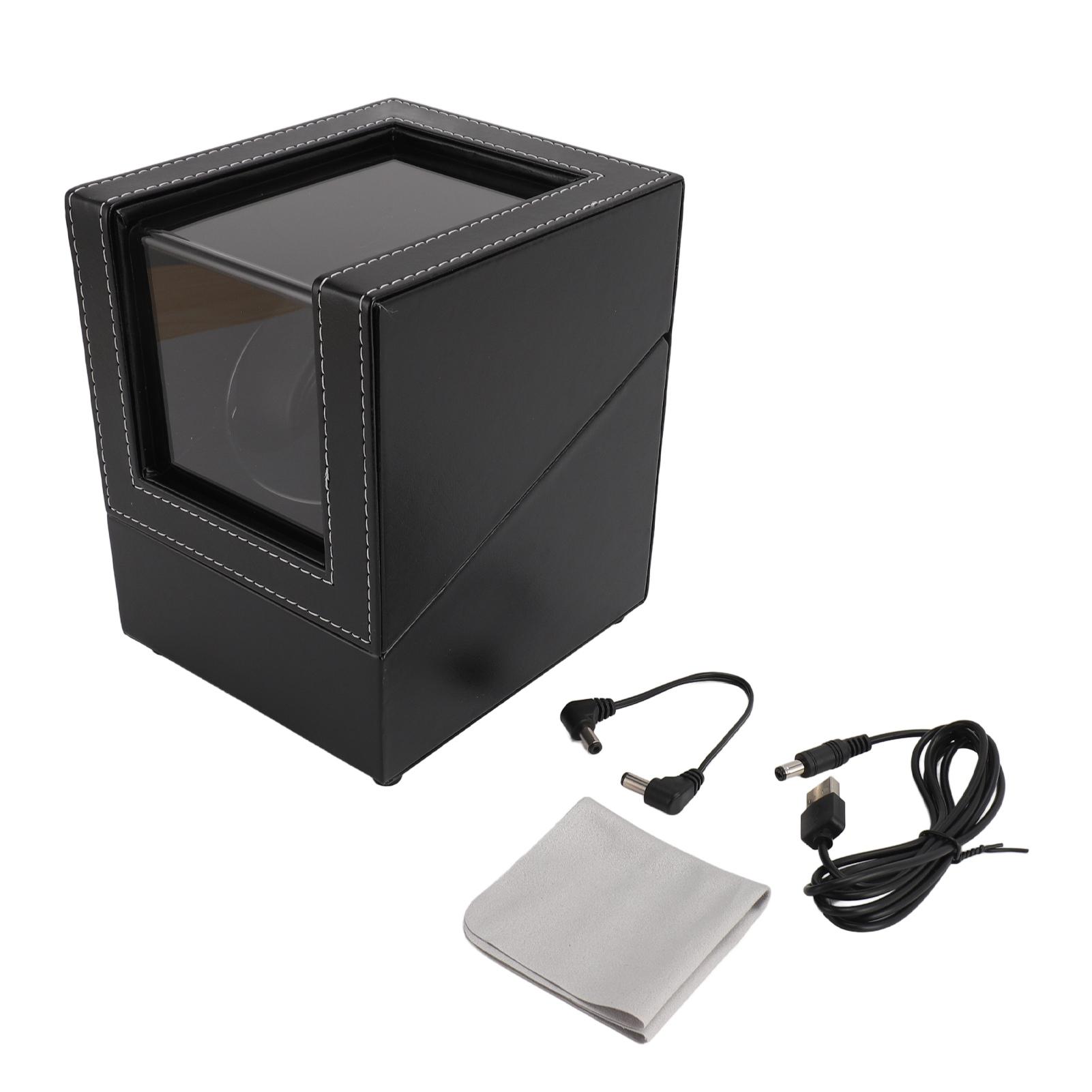 Automatischer Uhrenbeweger, Doppel-Uhrenbeweger, USB, DC, leiser Motor, automatische Uhrenbewegerbox für