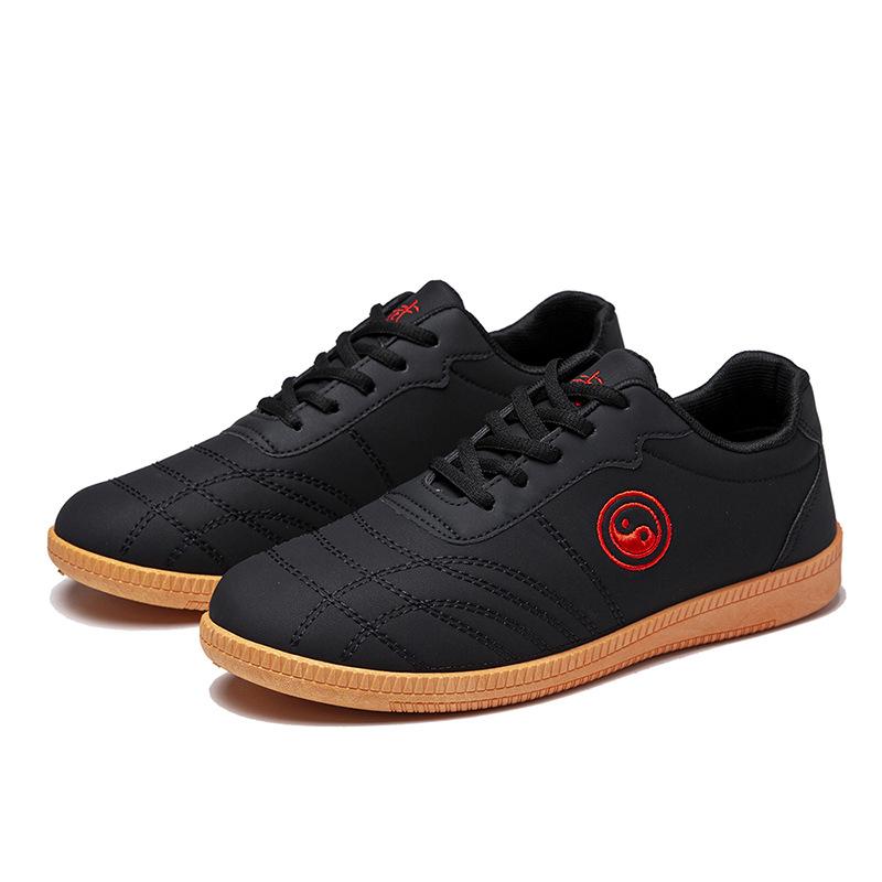 Tai Chi Kung Fu Sneaker Tai Chi Schuhe Weiches Rindsleder Rindsleder Rindsleder Sohle Echtes Leder Kampfsport Freizeitschuhe Herren Übungsschuhe 42
