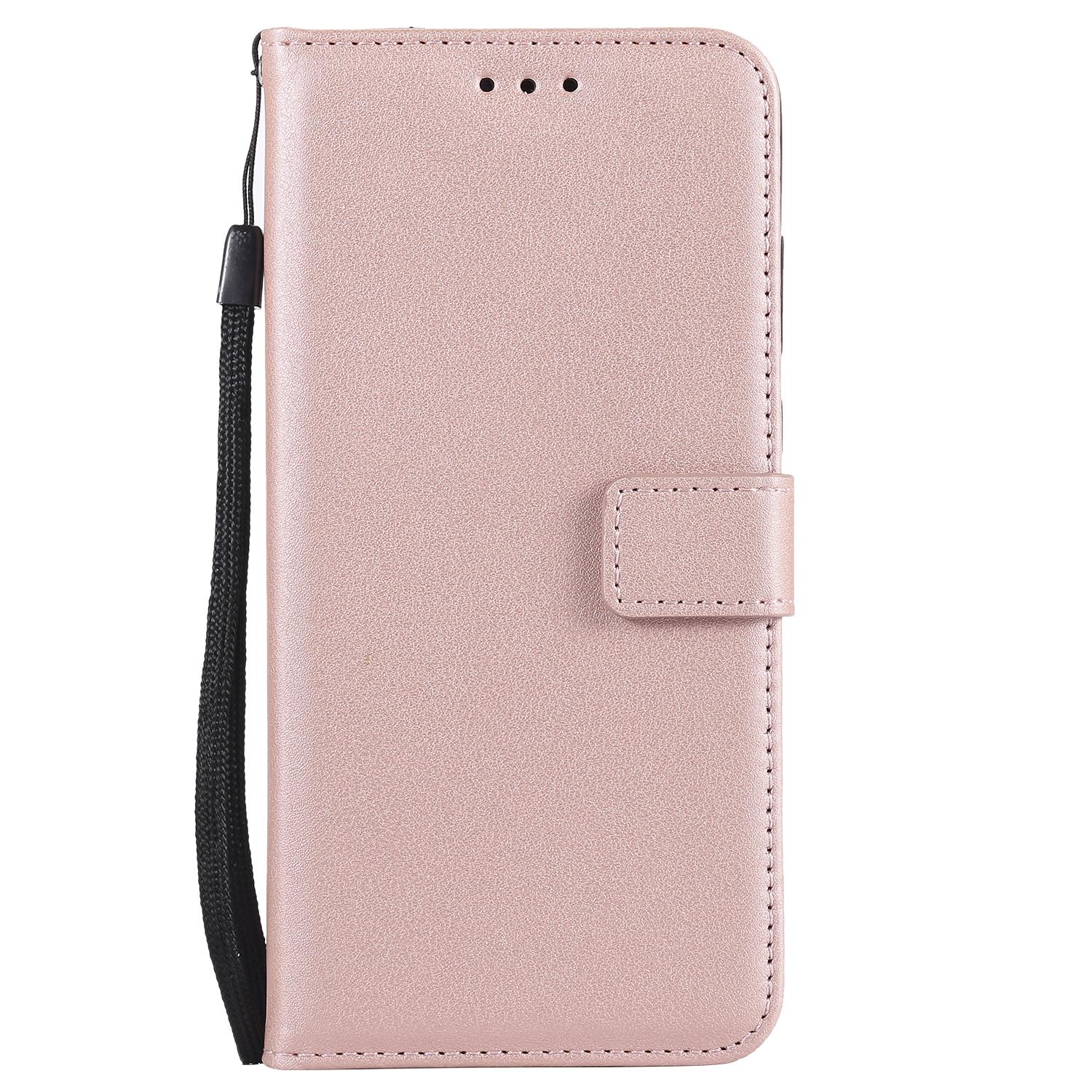 Flip Wallet Ledertasche für Huawei P40 P30 P20 Pro Mate 10 20 30 Pro P10 P9 P8 Lite P Smart 2019 2020 Schutzhülle mit Ständer CHINA&For Huawei P30&Case & Strap rose gold