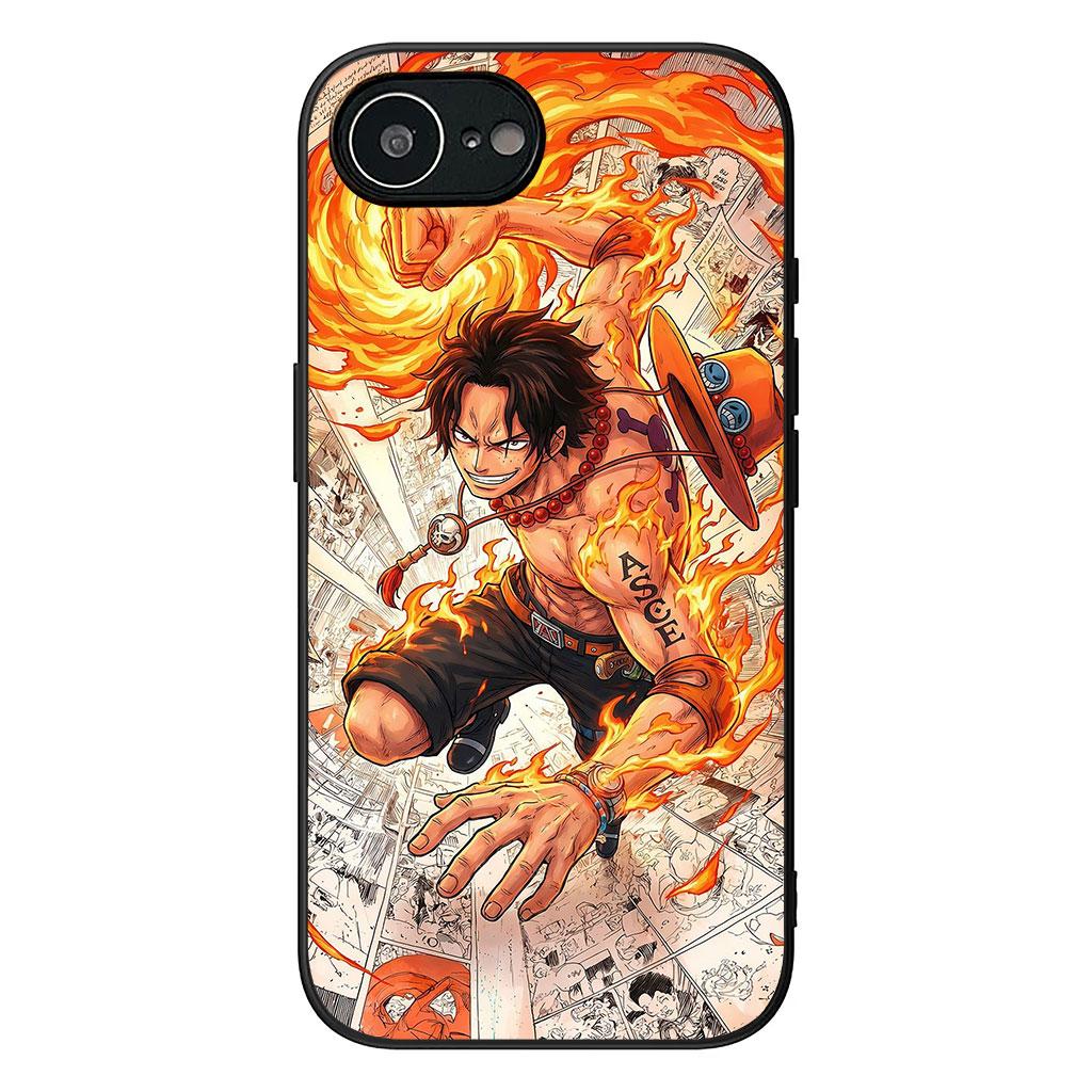 Luffy Zoro One Ace Pieces Handyhülle für Apple iPhone 16 15 14 Plus 13 12 Mini 17 Pro Max + ProMax 16E Air Case iPhone 15 Plus