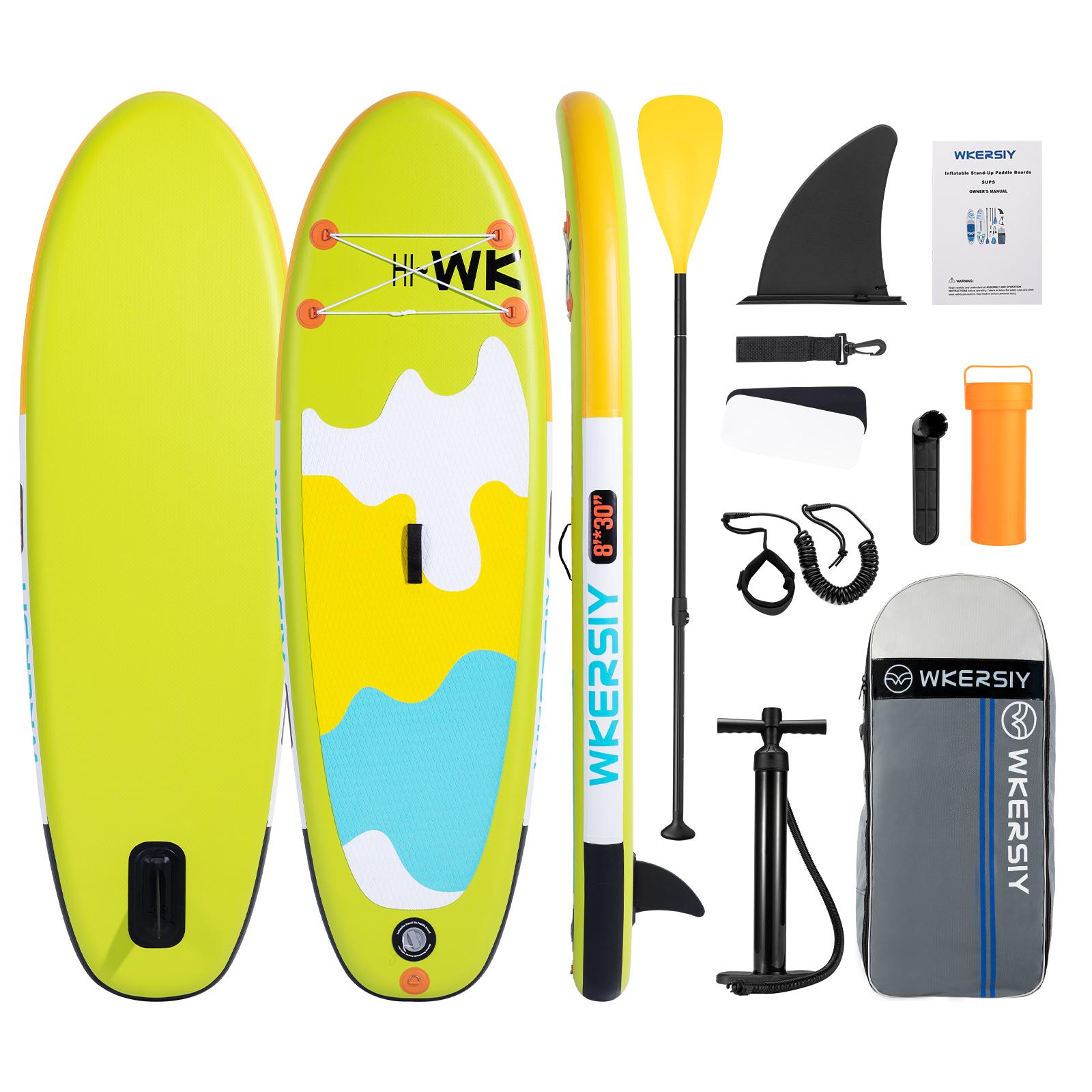 Aufblasbares Stand-Up-Paddle-Board für Kinder, 20,3 x 76,2 x 15,2 cm, aufblasbares SUP-Paddleboard, Wassersport, Surfen