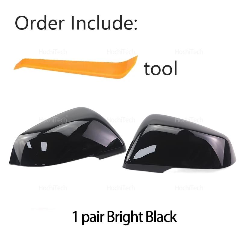 2x Spiegelkappe mit Carbonfaser-Muster Schwarze Spiegelkappen-Abdeckung für BMW F48 F49 F39 G29 F44 F45 F46 F53 F40 für Toyota Supra