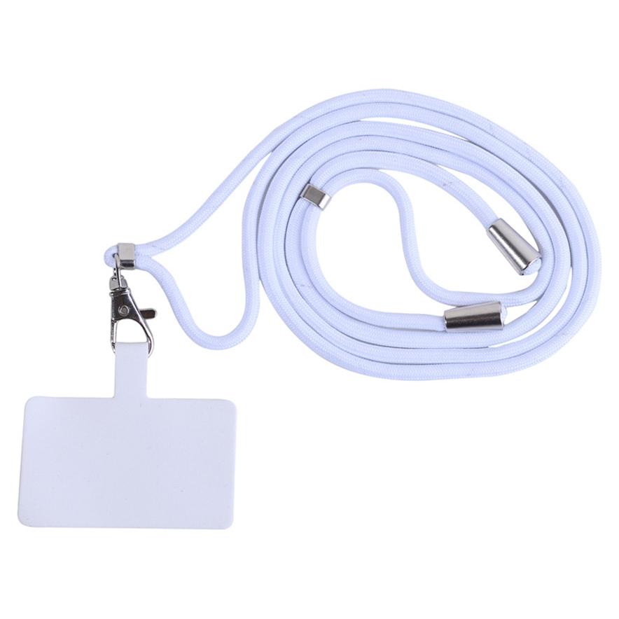 Home Supplies Handy-Clip-Umhängeband, Anti-Verlust-Lanyard, Outdoor-Reise-Handy-Kartenhalter-Lanyard weiß