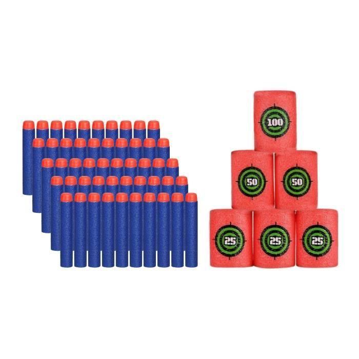 Nerf-Zubehör - NERF - ZUBEHÖR-KIT - 50 Patronen - 6 Kugeln in Mousse - Blau blau