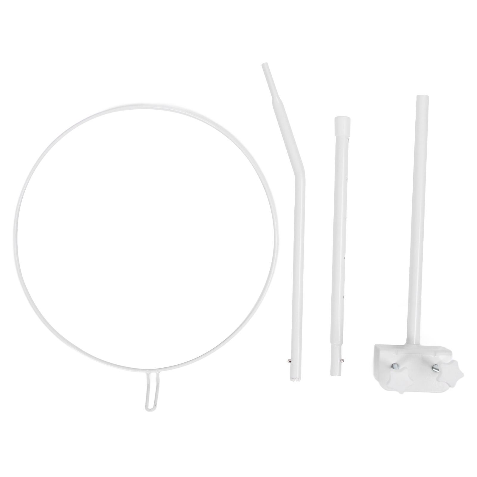 Himmelständer für Kinderbett mit Klemmen Höhenverstellbares Babybettzubehör Himmelstange für Gitterbett Stubenwagen