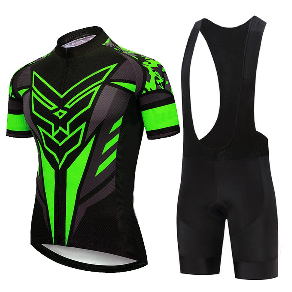 2024 NEUES Radtrikot-Set Sommer Kurzarm Atmungsaktive Herren-MTB-Fahrradbekleidung Maillot Ropa Ciclismo Uniformanzug S