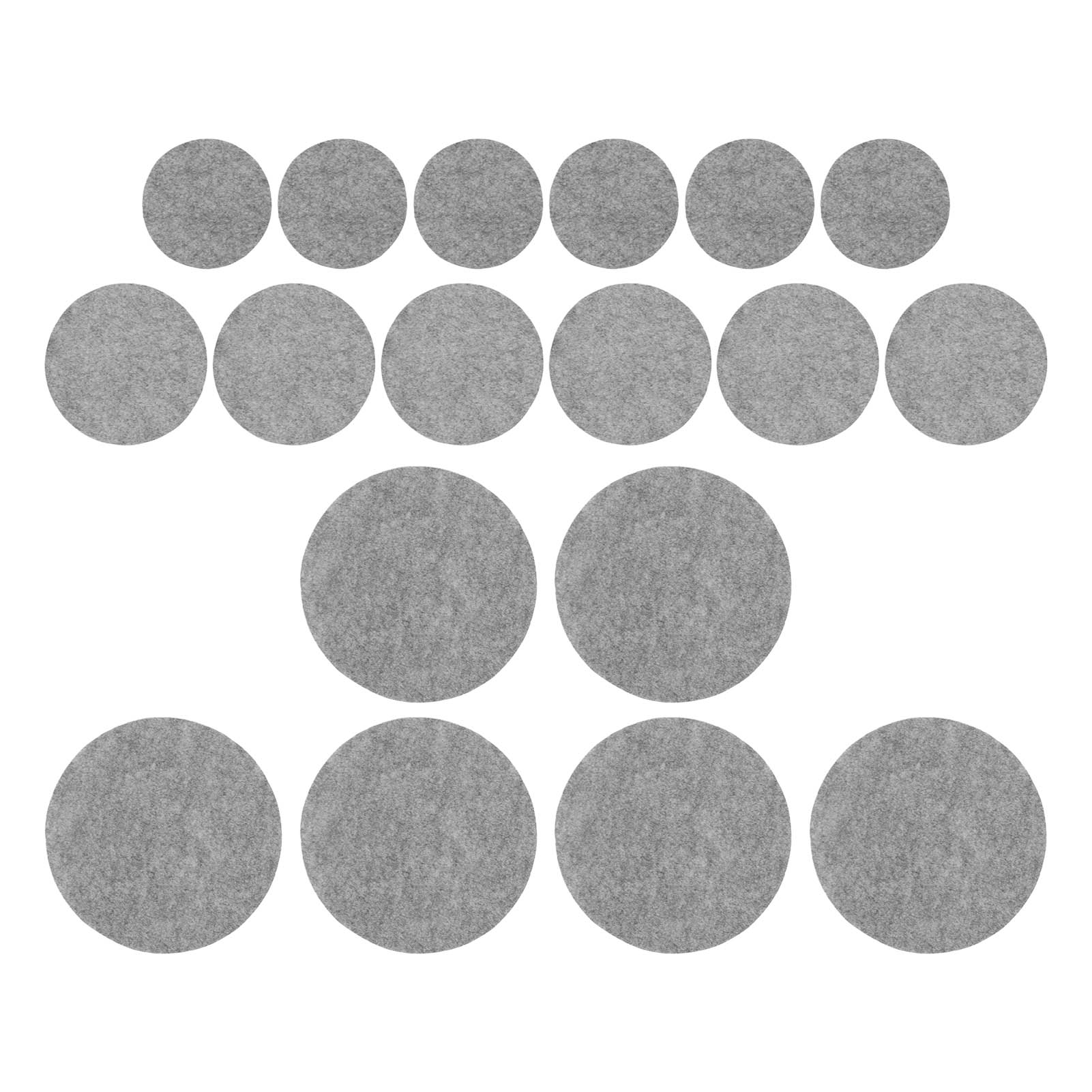 24Pcs Filz Platte Teiler Cuttable Waschbar Reusable Filz Platte Separator Filz Platte Protektoren für