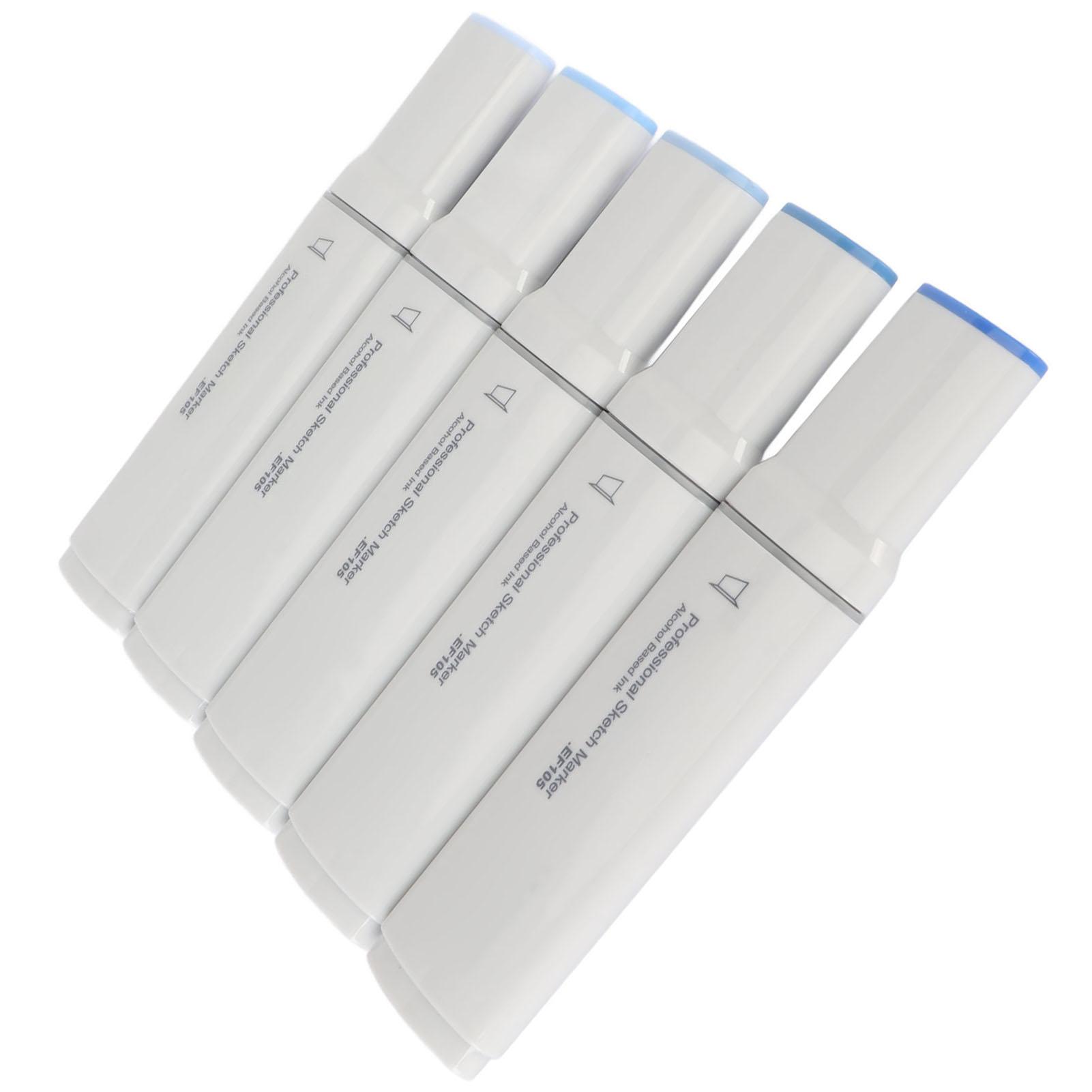 5 STÜCKE Jumbo-Marker Großer breiter Kopf Gleichmäßige flüssige Tintenaufnahme Jumbo-Kunstmarker zum Malen Blau