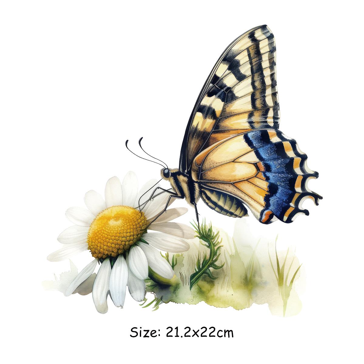 Blumen Set Wärmeübertragungsfolie Einfach zu Drucken Für Kleider Aufkleber Kleider T-Shirt DIY Hitzepresse Applikation Thermotransferfolie