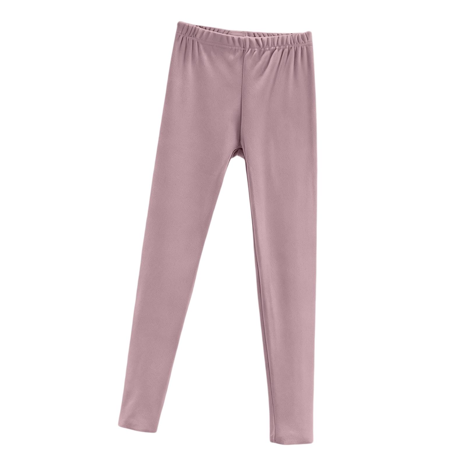 Damen Gebürstete Kältefeste Innere Bekleidung Leggings Plus Fleece Warme Hose M violett