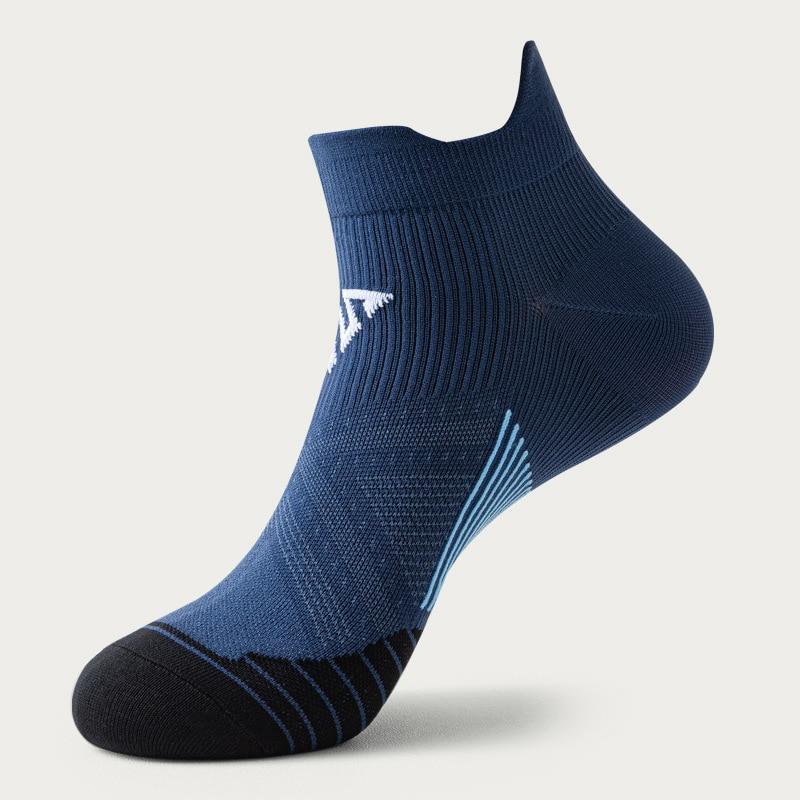 Männer Frauen Lauf Socken Sommer Schnell Trocknend Atmungsaktive Outdoor Sport Socken Professionelle Fitness Gym Marathon Reiten Radfahren Socken Men EUR 39-44 dunkelblau