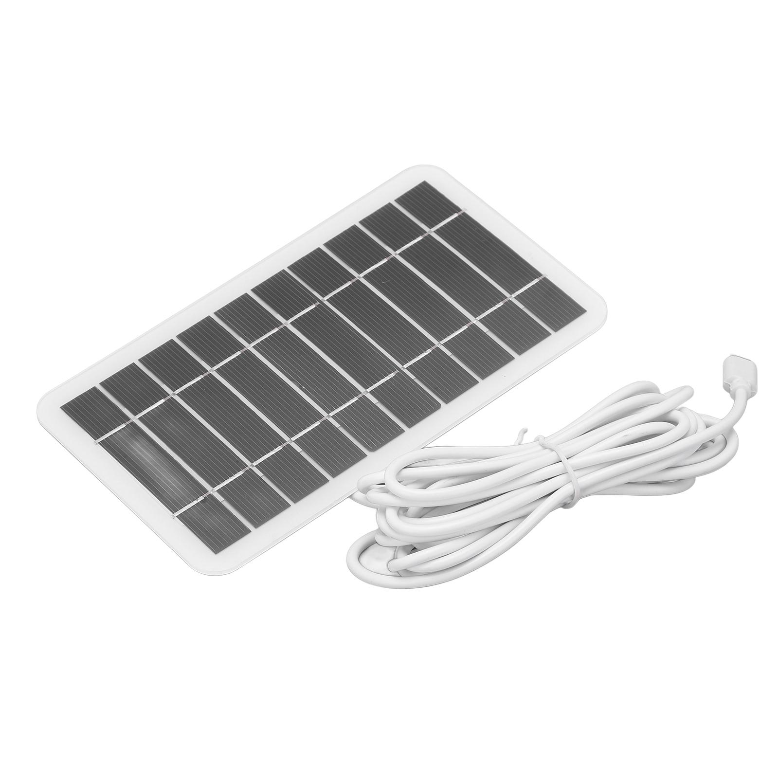 2W 5V Solarladegerät Tragbares USB-Solarladegerät Polysilizium für Mobiltelefon Geringer Stromverbrauch