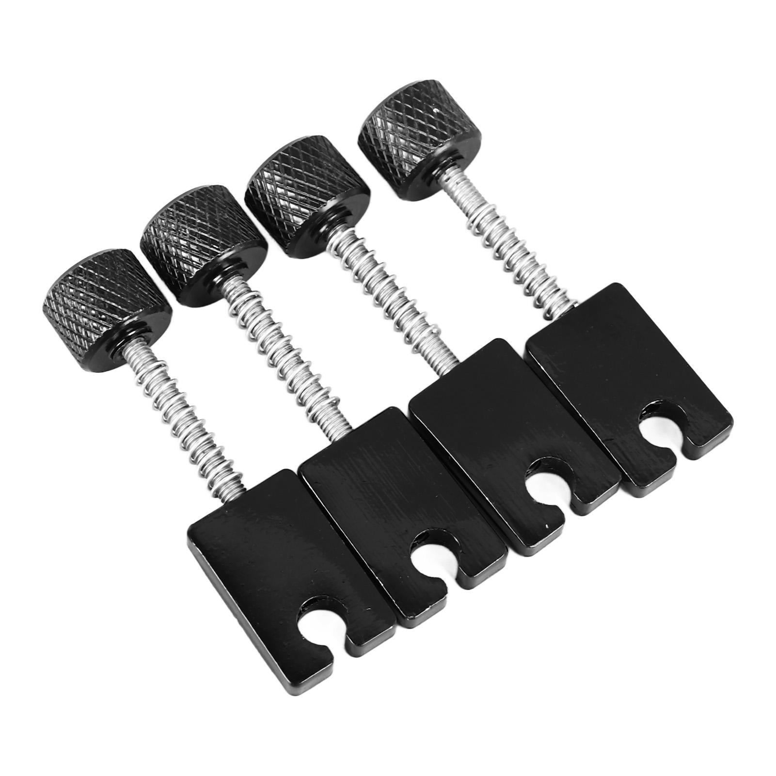4 Stück E-Bass Sattel Kopflos Metall Stimmwirbel Saitenbrücke Sattel für Ersatz