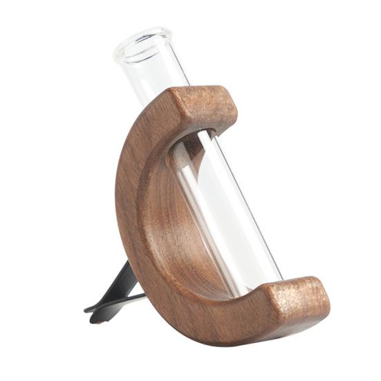 Blumenvase fürs Auto, Ornamente, Blumenarrangement fürs Auto, Holzvase fürs Auto, Lüftungsclip, Armaturenbrett-Dekor, einzigartiges Auto-Accessoire B