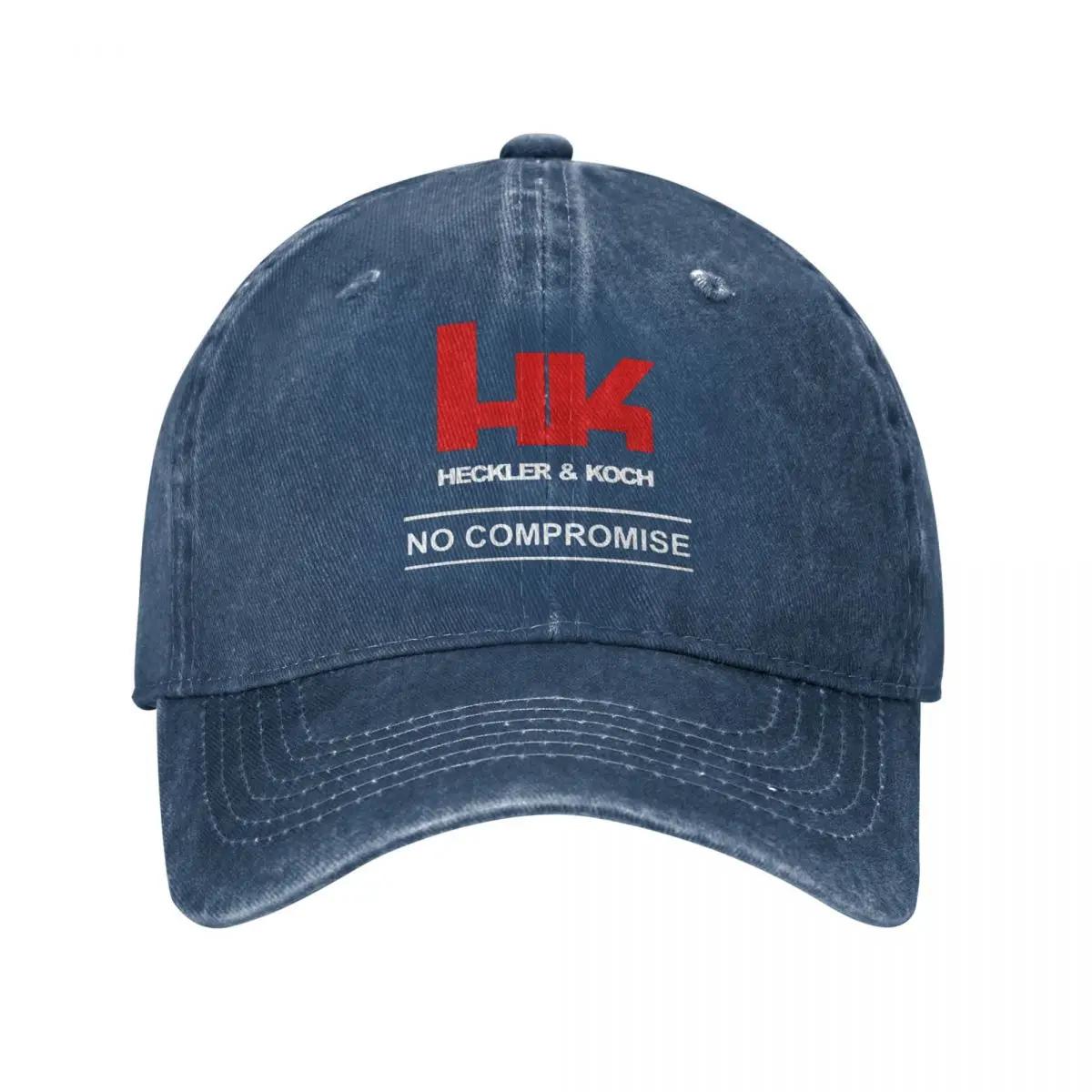 Schusswaffe HK Compromise Baseballkappe Unisex Stil Used Denim Gewaschen Snapback Hut Heckler Koch Outdoor Sommerkappen Hut Adjustable& src=