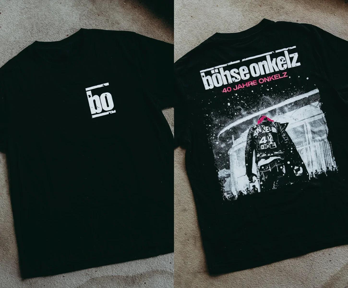 Y2k Lässige Baumwoll-T-Shirts Gehasst Verdammt Vergöttert II Peripherie Übergroße Oberteile Böhse Onkelz 40 Jahre T-Shirt Fans Geschenk GUnisex 4XL