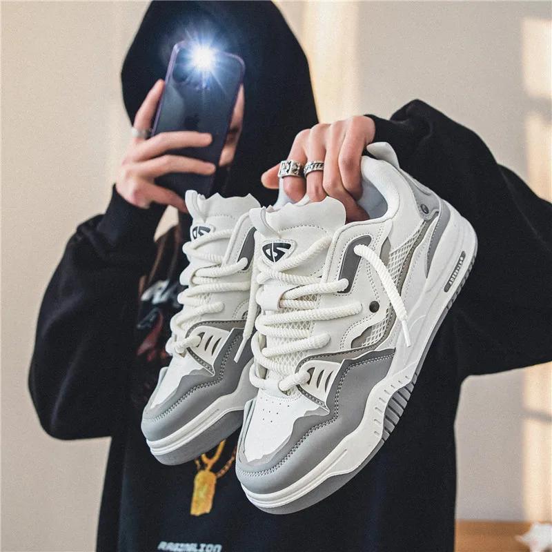 Mode Mode Herren-Sneakers 2024 Trend Personalisierte Lässige Herrenschuhe Komfort Plateau Vulkanisierte Schuhe für Herren Zapatillas De Hombre 39